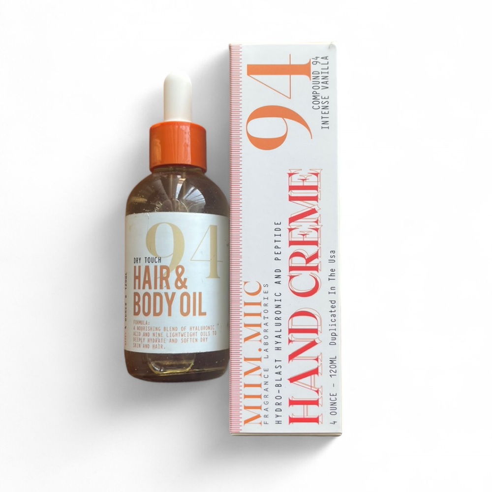 miim miic 94 hair and body oil + hand cream